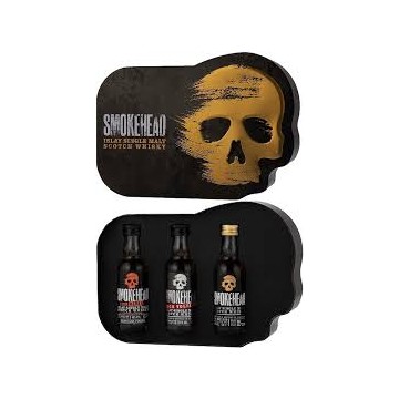 Smokehead Islay Single Malt Whisky Metalen giftbox met 3x 5cl